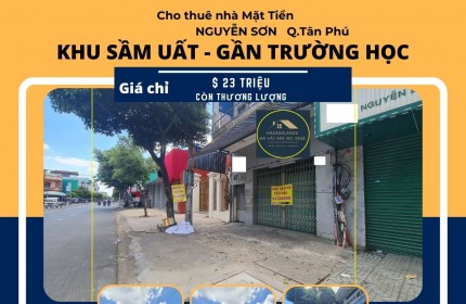 Cho thuê nhà mặt tiền Thạch Lam 86m2, 1Lầu, 18Triệu - gần trường học